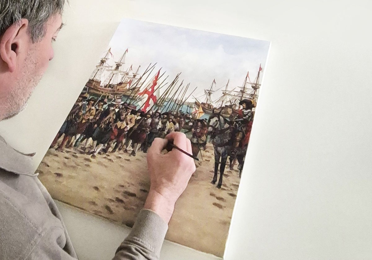 Augusto Ferrer-Dalmau trabaja en la portada