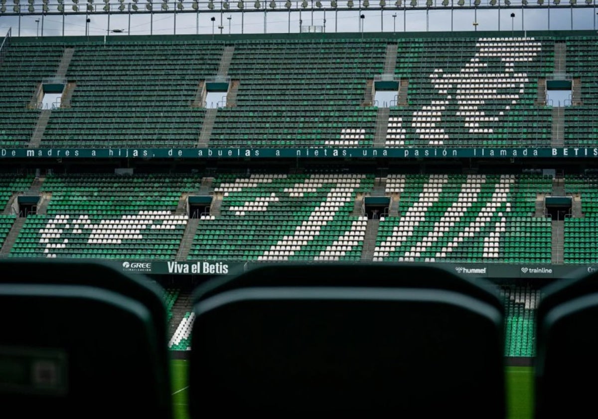 El estadio Benito Villamarín cambió uno de sus lemas más conocidos por el Día de la Mujer este 2025