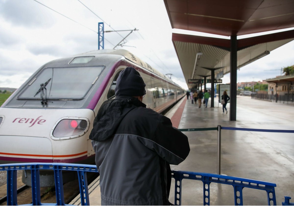 Estación de tren de Toledo, este lunes por la mañana