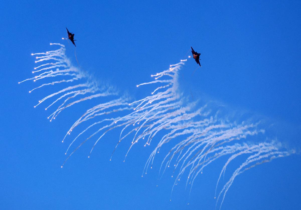 Aviones militares de Corea del Sur realizan maniobras de ejercicio