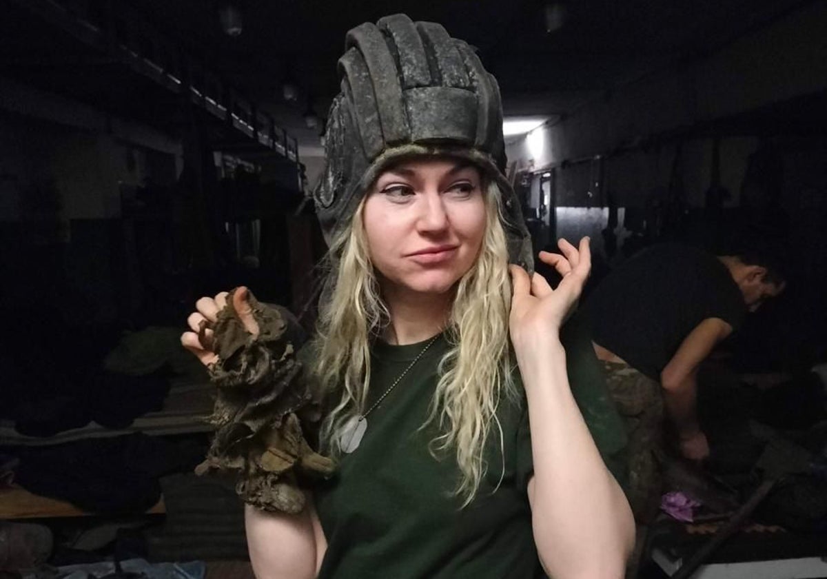 María Chekh estuvo atrincherada en la acería Azovstal de Mariúpol hasta que cayó herida y fue capturada por los rusos