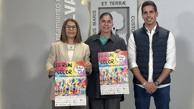 La presentación en el Ayuntamiento de Huelva de la tercera edición de la Run Color