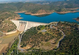 La segunda presa más grande de Huelva supera ya el 90% de su capacidad y se prepara para abrir compuertas 11 años después