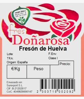 Imagen secundaria 2 - Imágenes de las etiquetas de las fresas de Mercadona