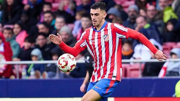 El centrocampista Joaquín González ha jugado en el filial del Atlético de Madrid.